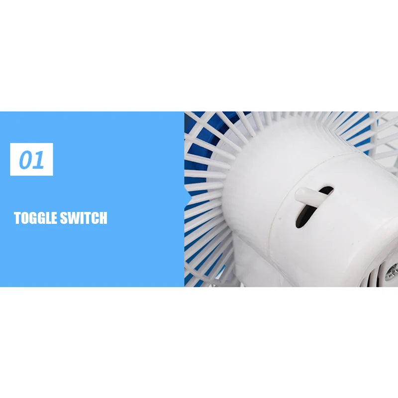 12/24V Car Mini Fan 180 Degree Rotating Adjustable Cooling Low Noise Strong Wind Vehicle Wind Air Cooler Conditioner Fans Peaceful Pleasures Health and Wellness