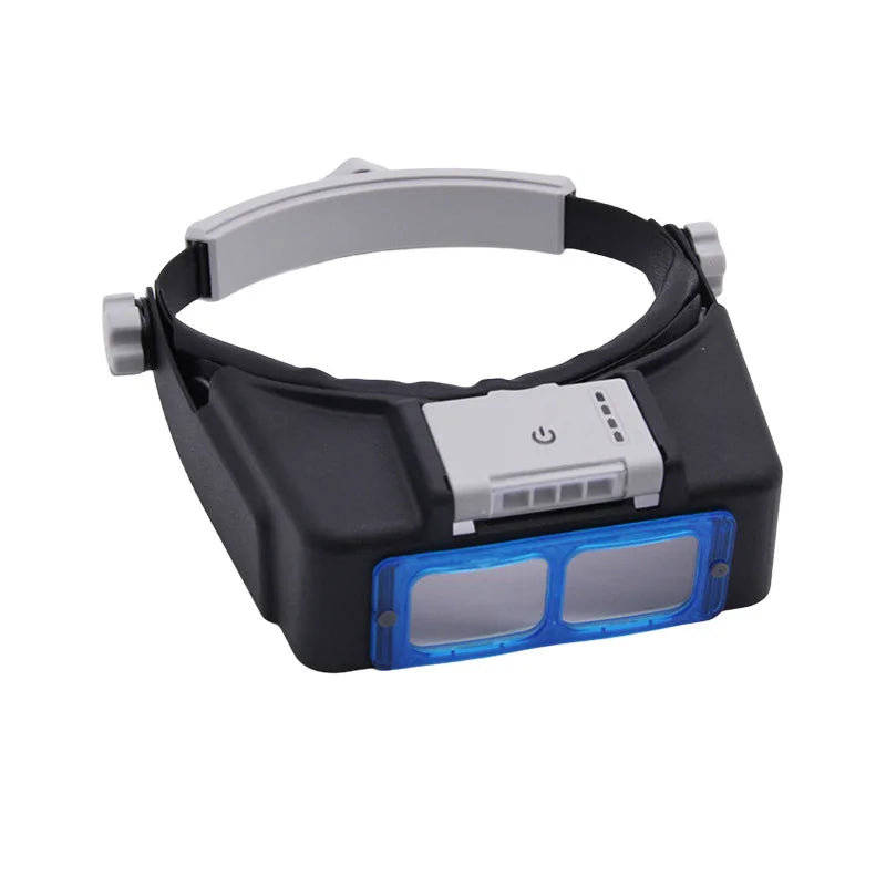 Magnifying Glasses Head Mounted Usb Charging with 4Led Lights for Battery Display, High-Definition Reading Gifts Peaceful Pleasures Health and Wellness