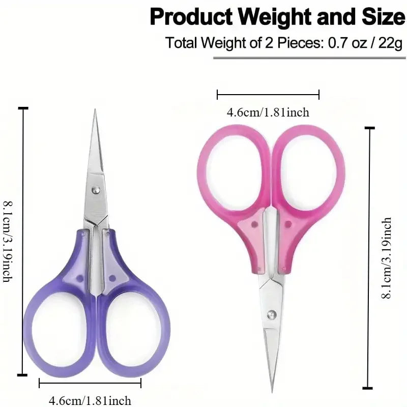 4-Piece Stainless Steel Craft Scissors Set – Sewing & Detail