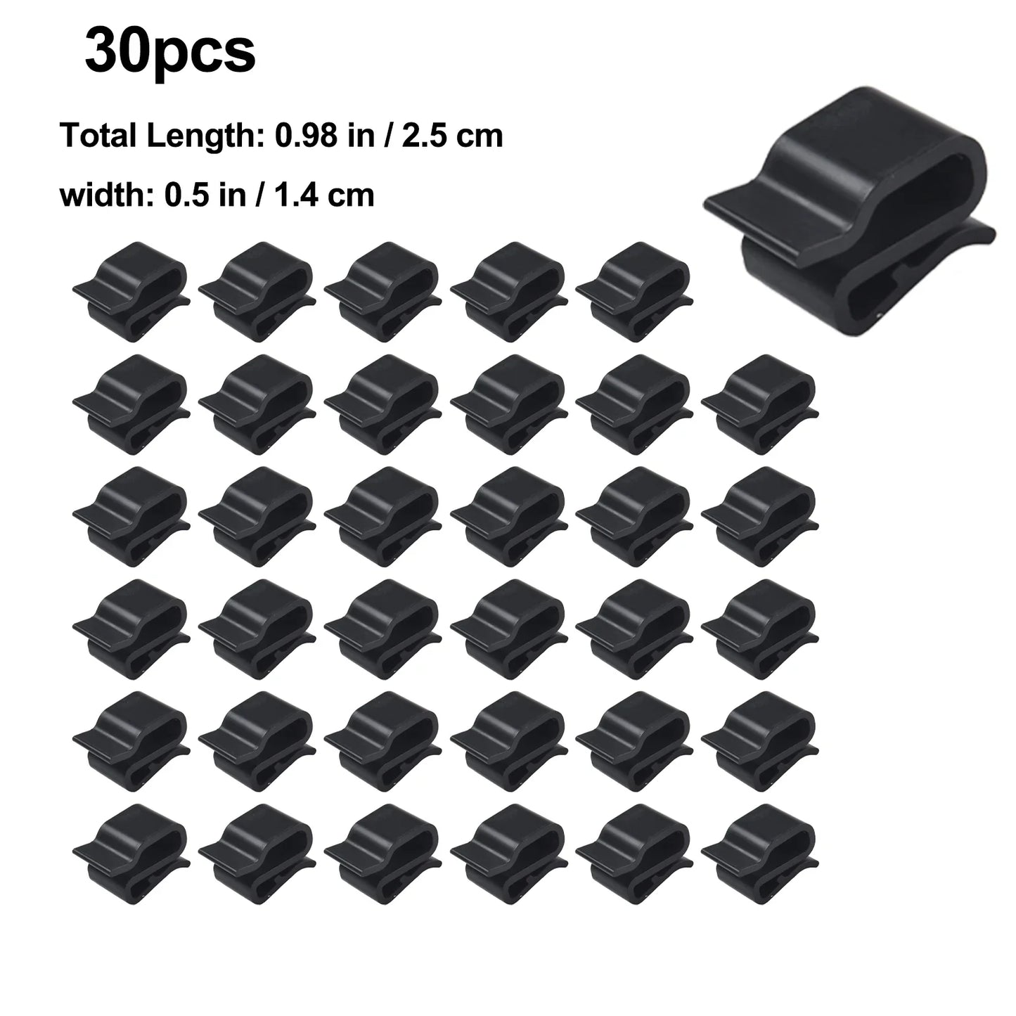 30-Pack Solar Panel Cable Clamps – Outdoor Wire Clips
