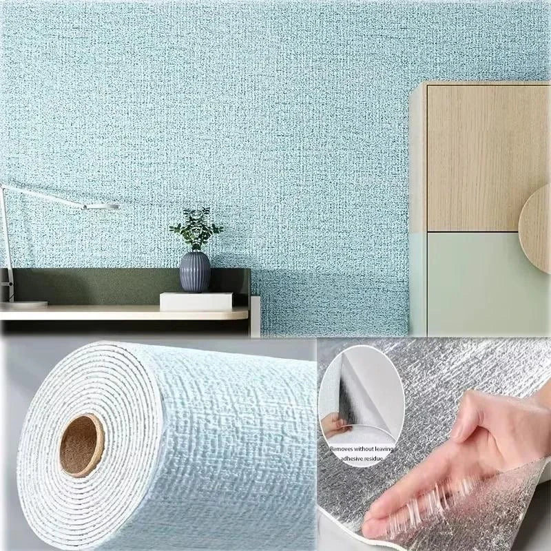 3D Linen Foam Peel & Stick Wallpaper | 50cm x 10m Waterproof
