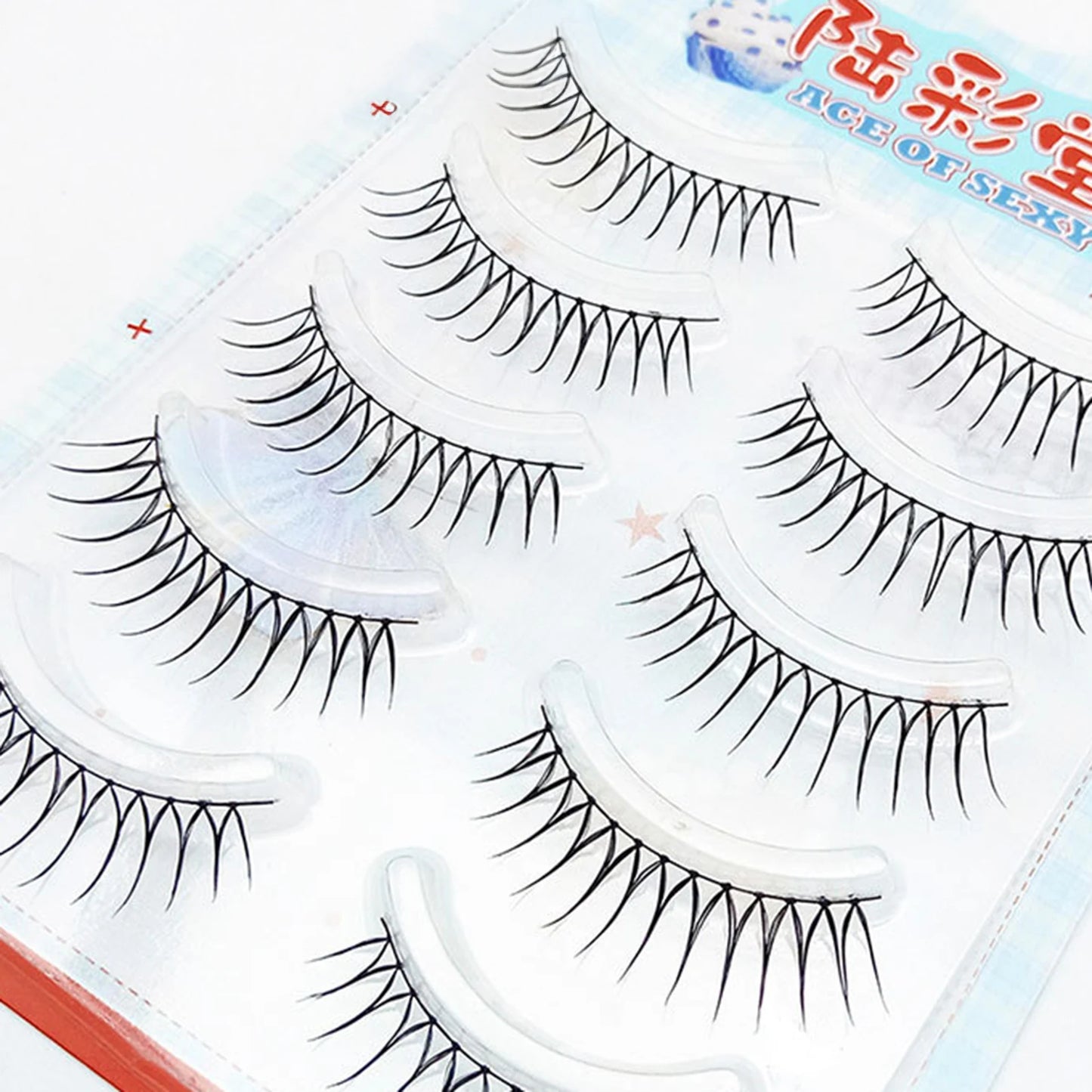 5 Pairs Natural Wispy False Eyelashes | Korean Strip Lashes