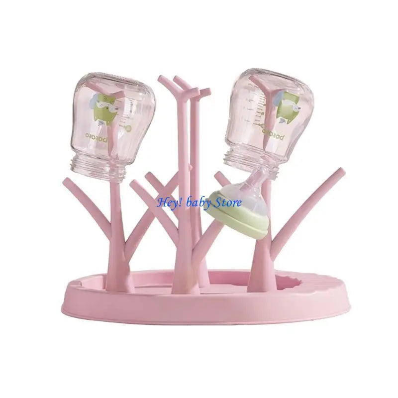 Baby Bottle Drying Rack with Drip Tray | BPA-Free Holder