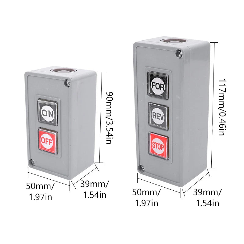 New TPB-2/3 Start Stop Button Switch Box Switch Control Motor Button Box 2-position TPB-2/3 Peaceful Pleasures Health and Wellness