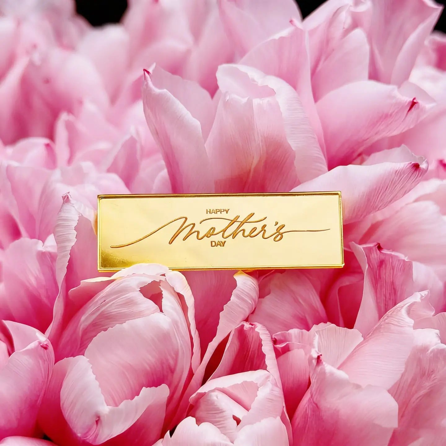Happy Mother's Day Gold Mirror Acrylic Cake Topper