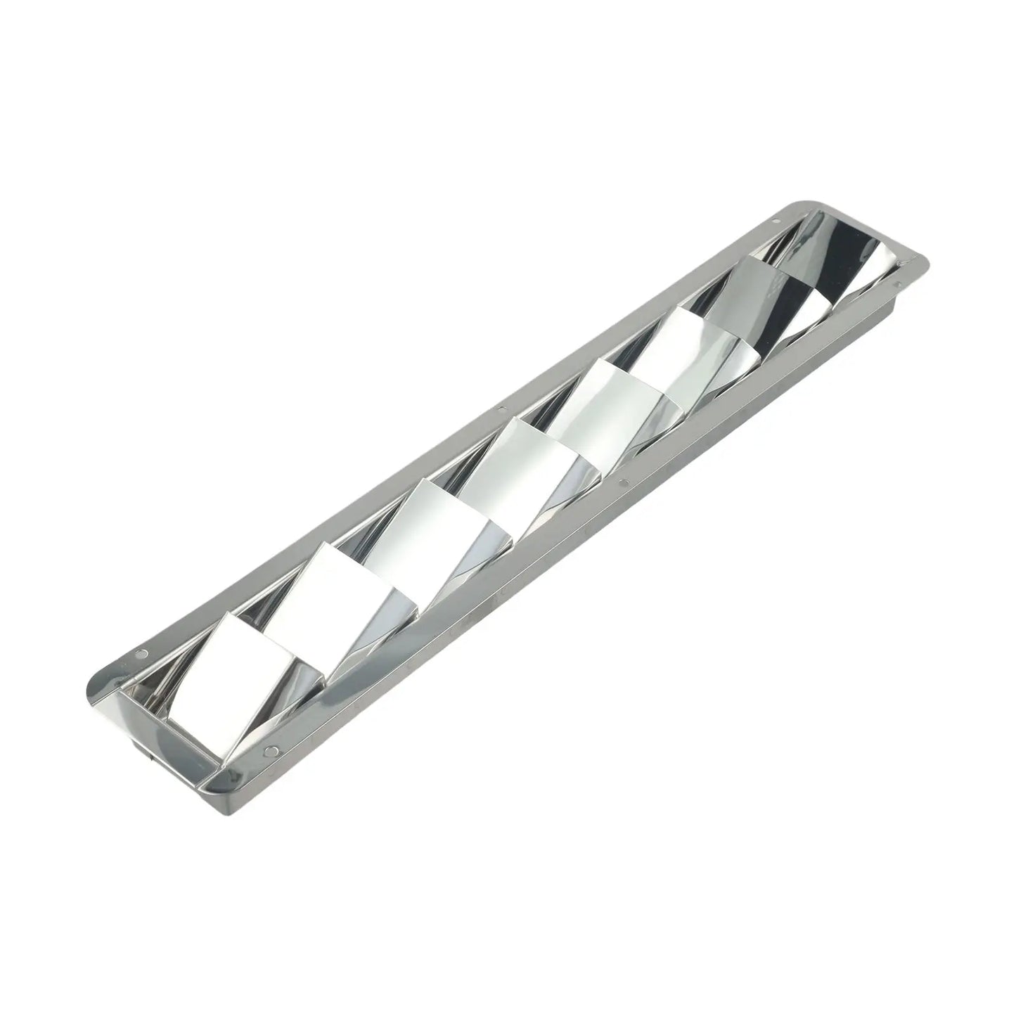 427mm Stainless Steel Boat Louvered Air Vent | 8-Slot Marine Grille