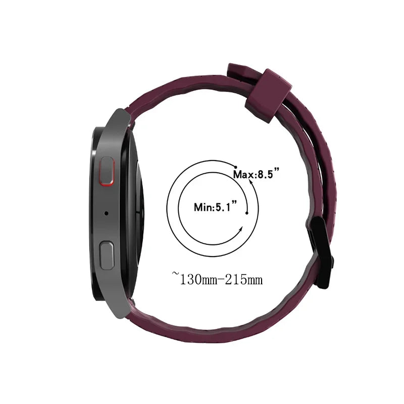 20mm 22mm Silicone Watch Band for Samsung, Huawei & Garmin Peaceful Pleasures Health and Wellness