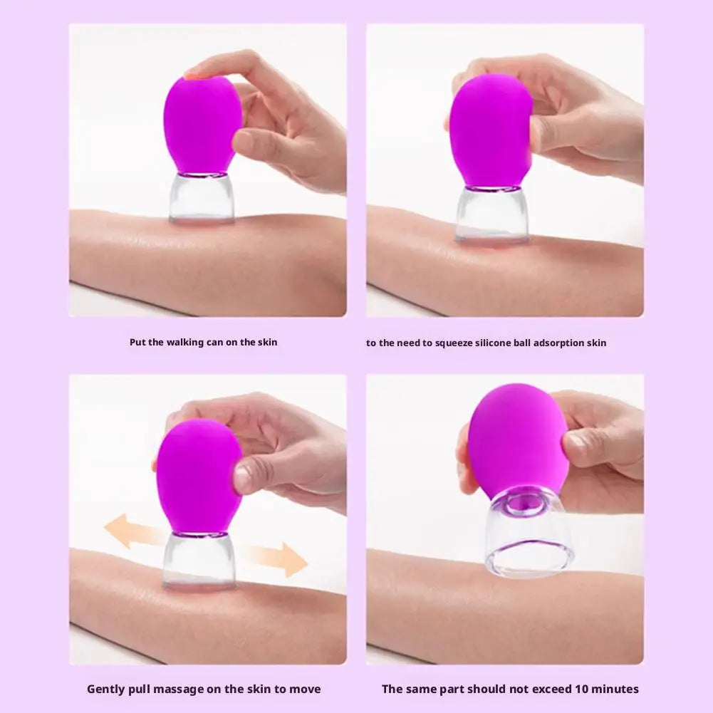 Silicone Cupping Massage Cup Body Face Neck Eye Massager Vacuum Body Facial Care Facial Steaming Pore Cleaner Tool Skin Care Peaceful Pleasures Health and Wellness