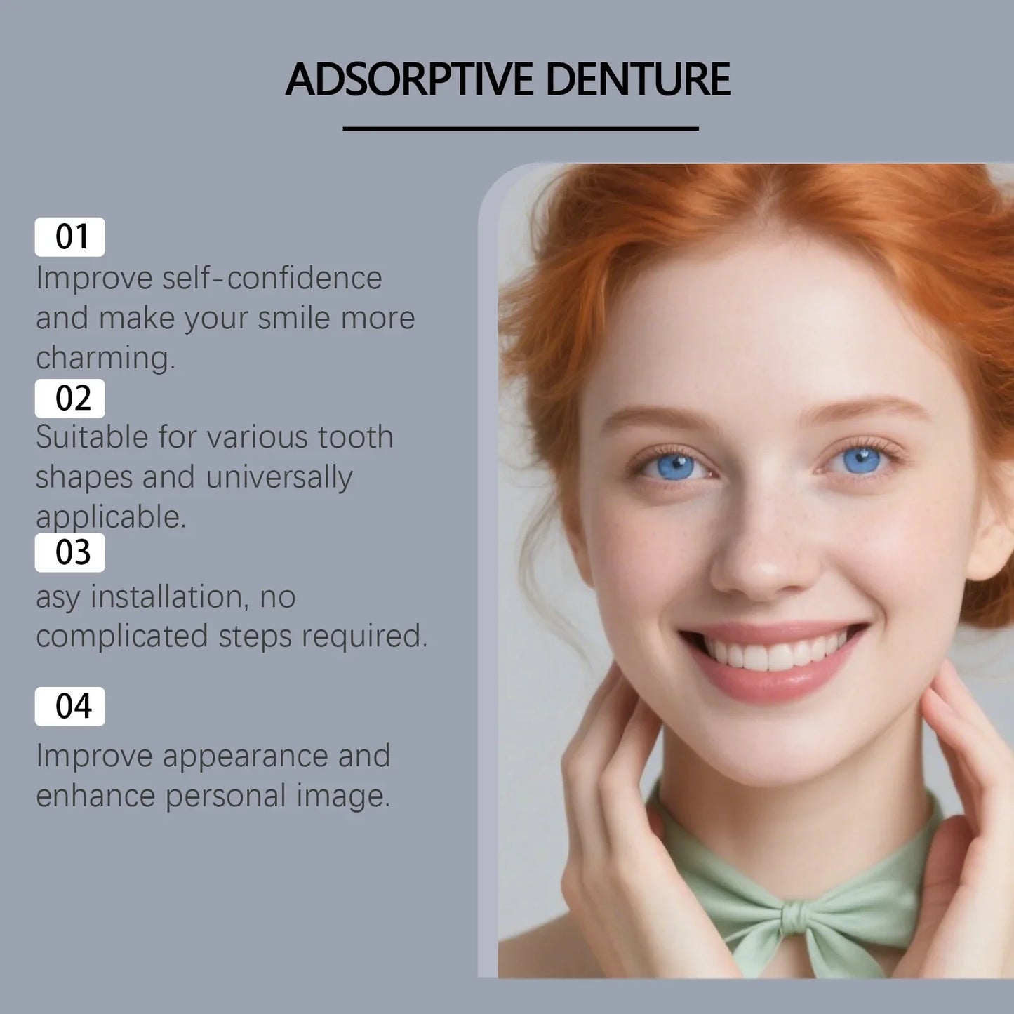 Denture Decoration Set – Comfortable Natural Smile Accessory