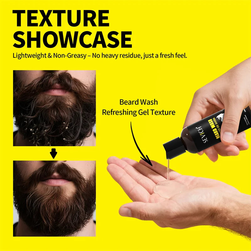 Men's Beard Care Set – Shampoo, Conditioner & Moisturizer