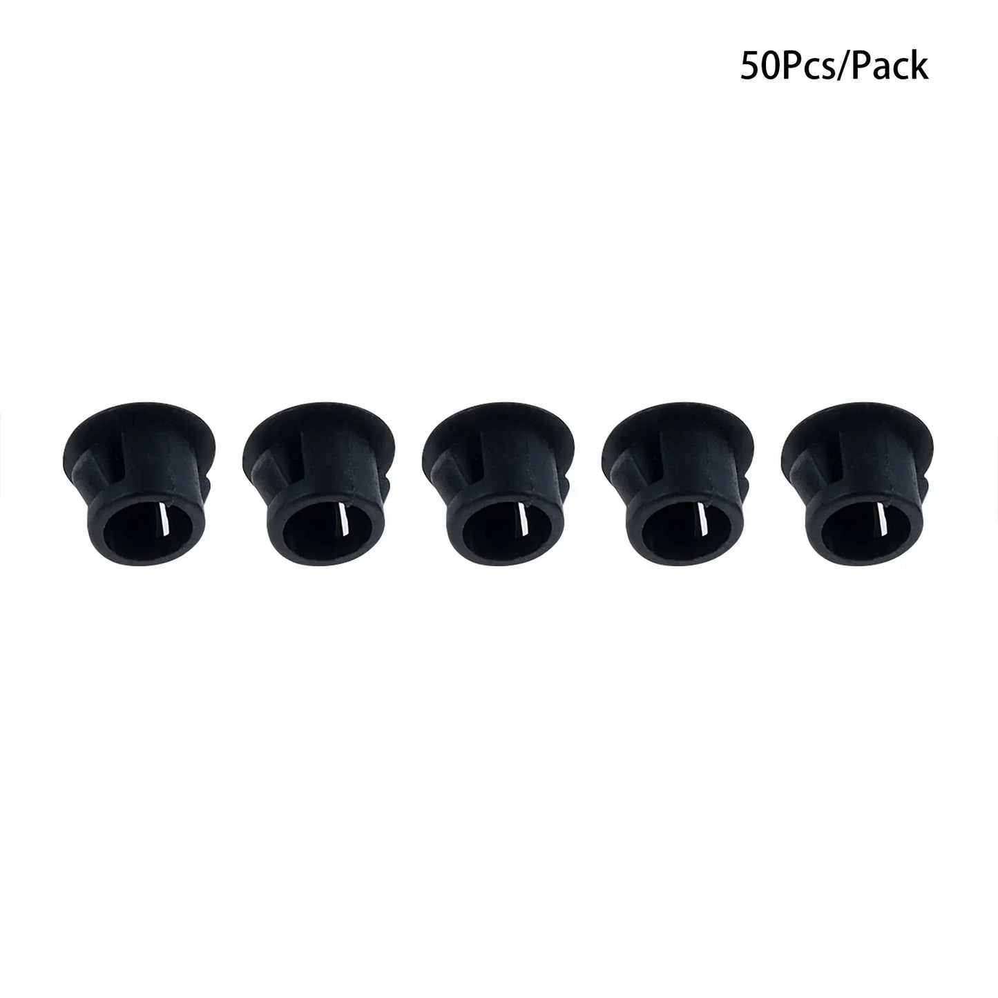 50Pcs Plastic Blanking End Caps Hole Plugs 5mm–32mm Black/White