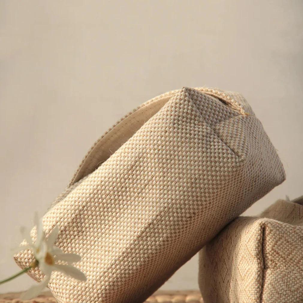 Japanese Cotton Linen Tissue Box Cover & Napkin Holder