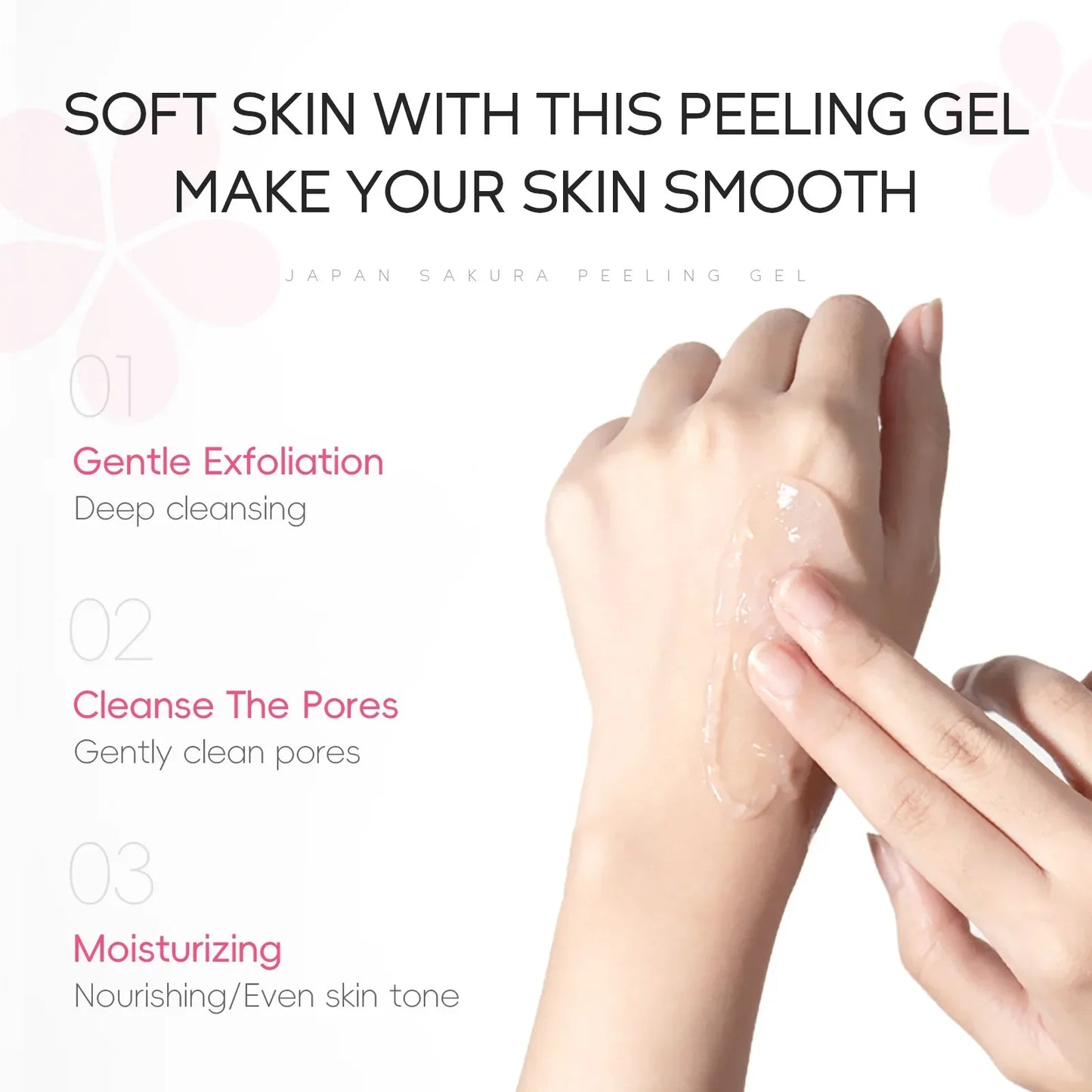 LAIKOU Sakura Peeling Gel 60g – Exfoliate & Brighten Skin