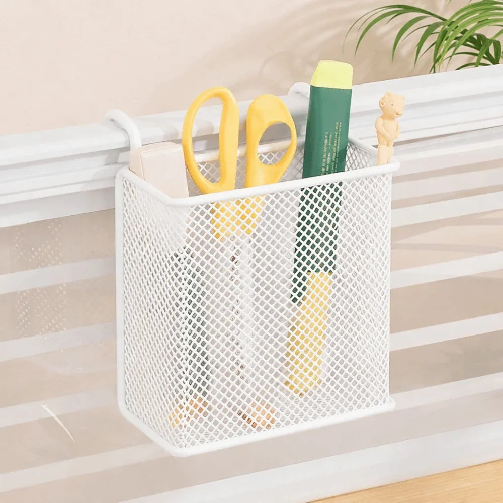 Wall Mounted Iron Hanging Basket – Space-Saving Shelf Organizer