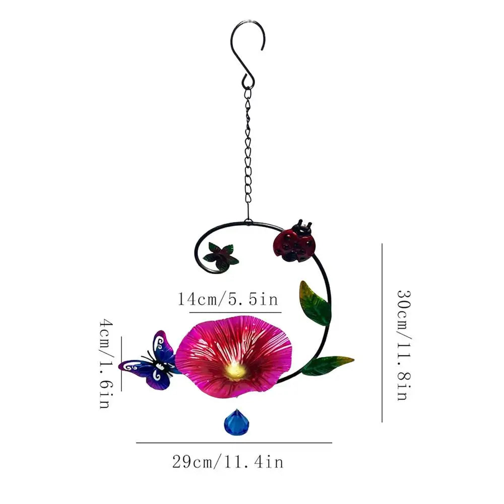 Heavy-Duty Metal Bird Bath with Hook | Outdoor Garden Decor