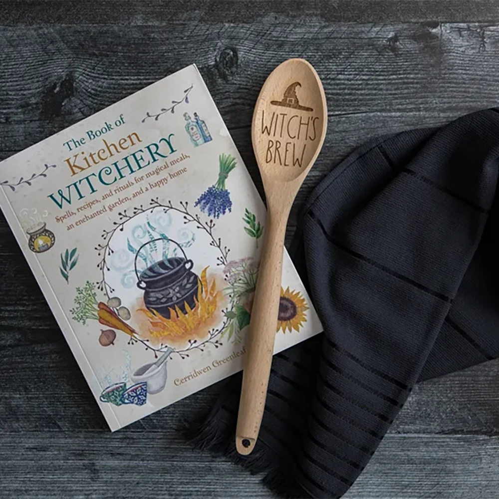 Witch's Brew Engraved Bamboo Spoon | Pagan Halloween Yule Gift