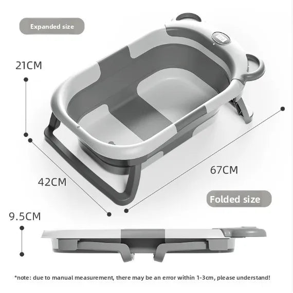 Intelligent temperature sensing baby folding bathtub, pet bathtub, cat specific bathtub, cat and dog bath, cute and fun bathtub Peaceful Pleasures Health and Wellness