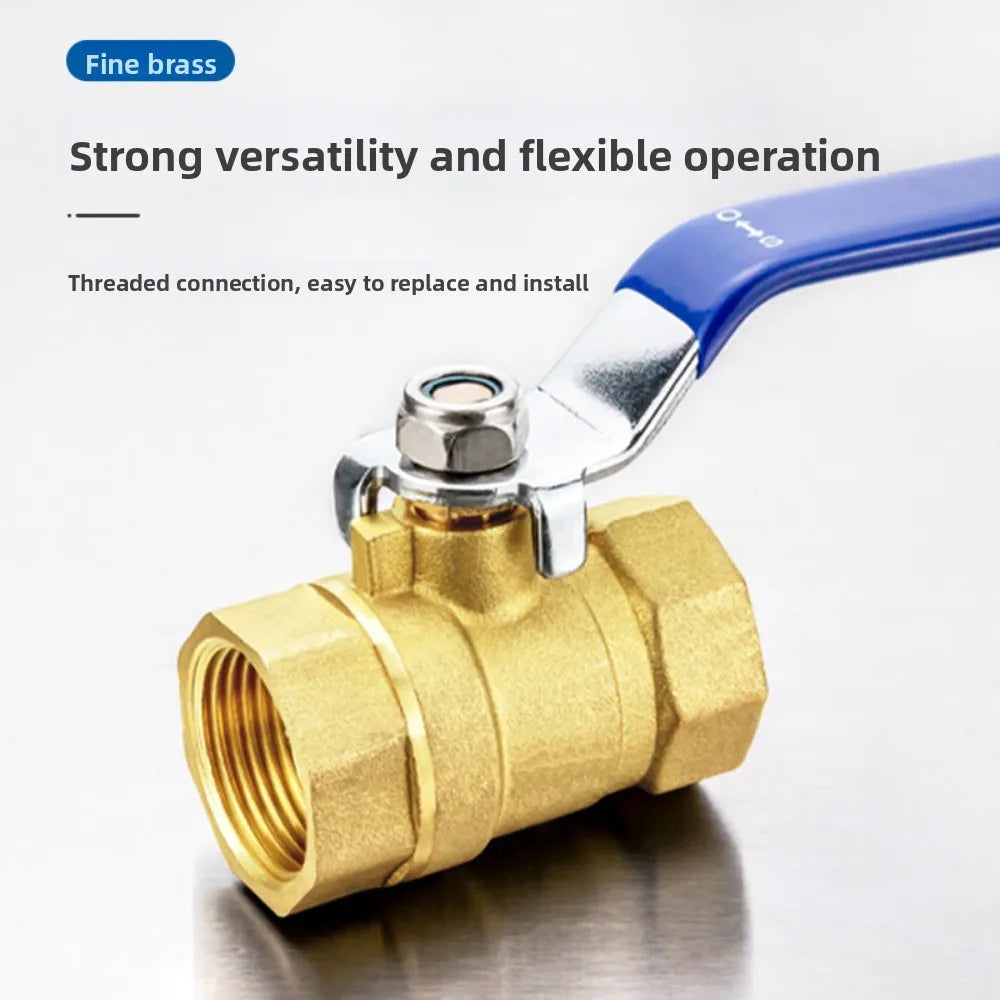 BSPT Brass Mini Ball Valve 1/8"–1/2" BSP Air Water Gas Shut-Off