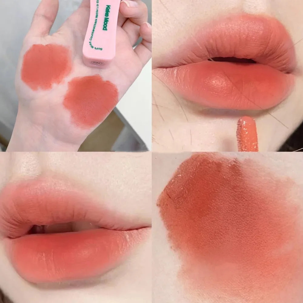 Velvet Matte Lip Mud – Nude Pink Moisturizing Lip Glaze
