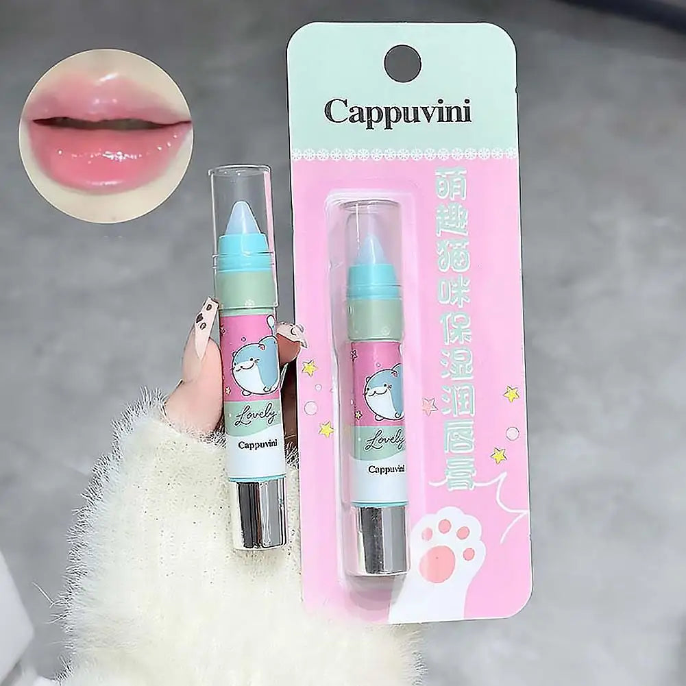 Cute Crystal Jelly Lip Balm Set – 5 Flavors & Color-Changing
