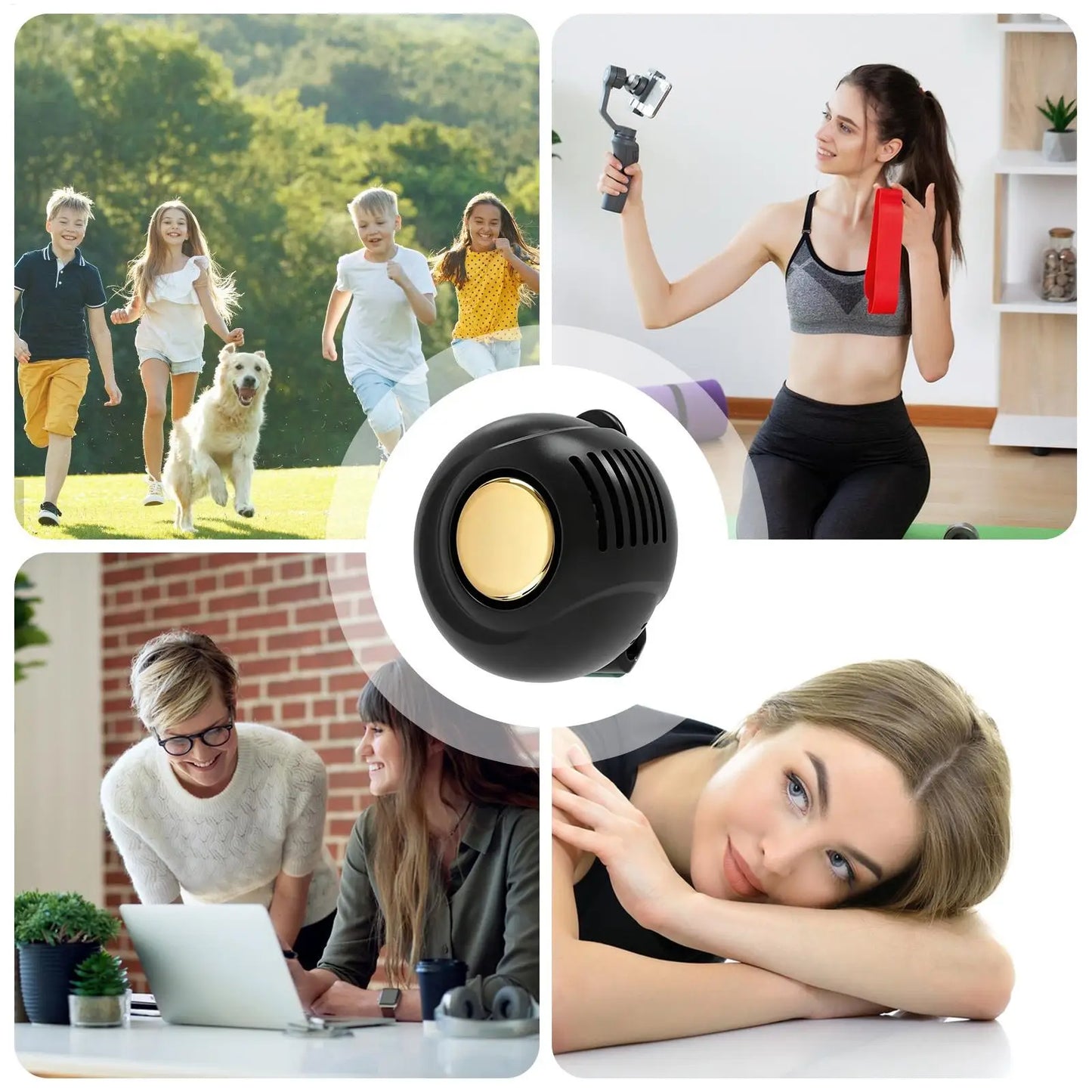 Clip-On Bladeless Neck Fan | 3-Speed 360° Portable Cooling Fan