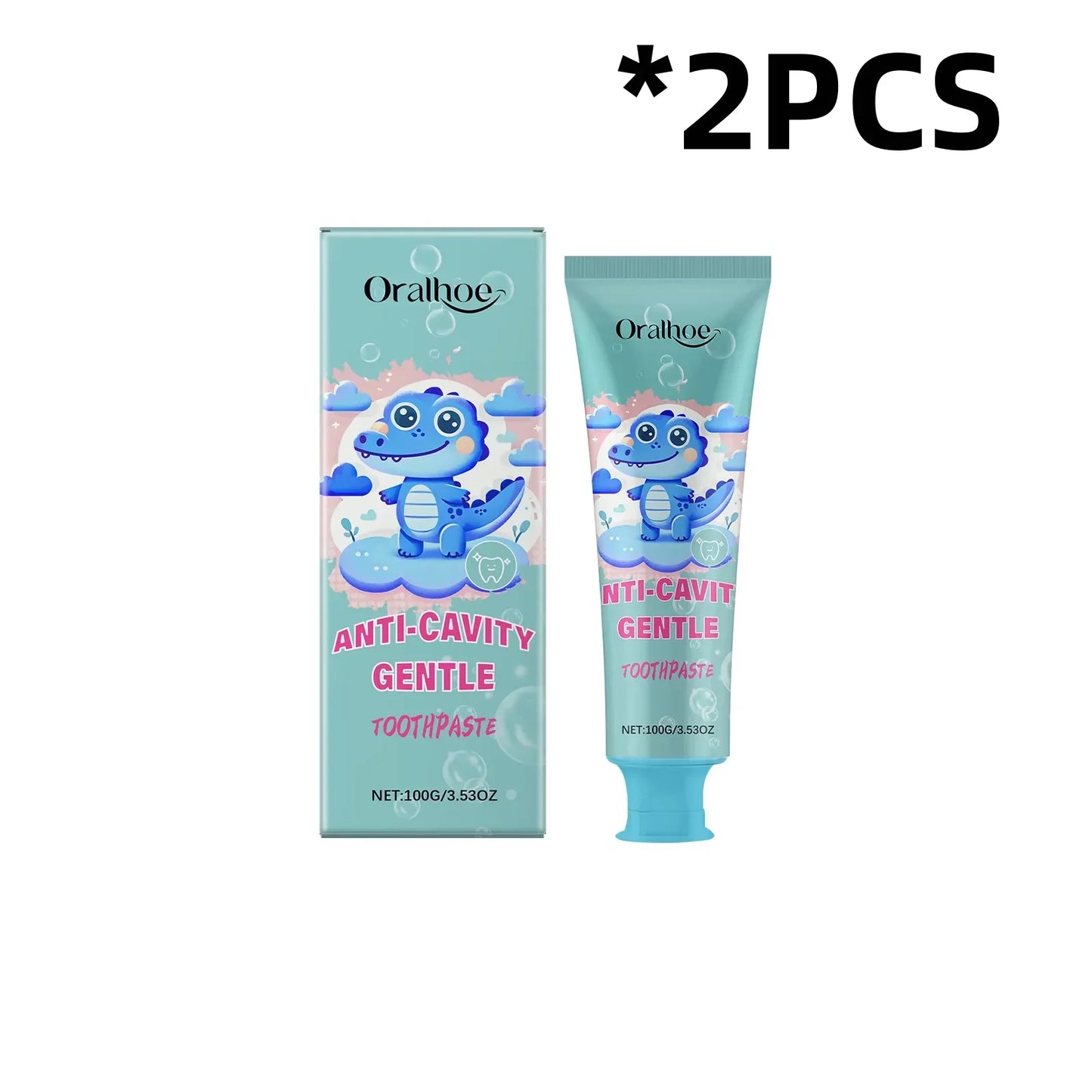 ORALHOE Kids Mint Toothpaste – Fresh Breath & Cavity Defense 100g