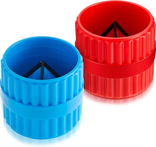 1 2 Inner-outer Reamer Pipe Tube Deburring Tubing Chamfer Tool PVC Peaceful Pleasures Health and Wellness Red Blue
