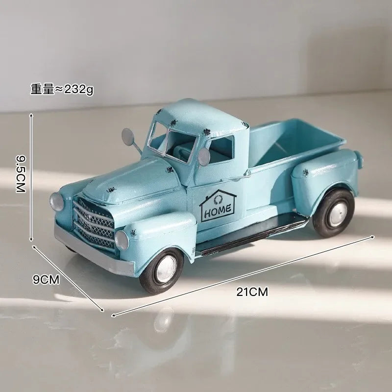 Mini Iron Pedal Small Motorcycle Model Handmade Ornaments Creative Small Moto Statue Miniatures Art Crafts Decoration Kids Gift Peaceful Pleasures Health and Wellness Blue 4