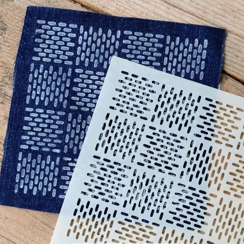 Sashiko Embroidery Stencils – 9 or 32pc Geometric PET Templates