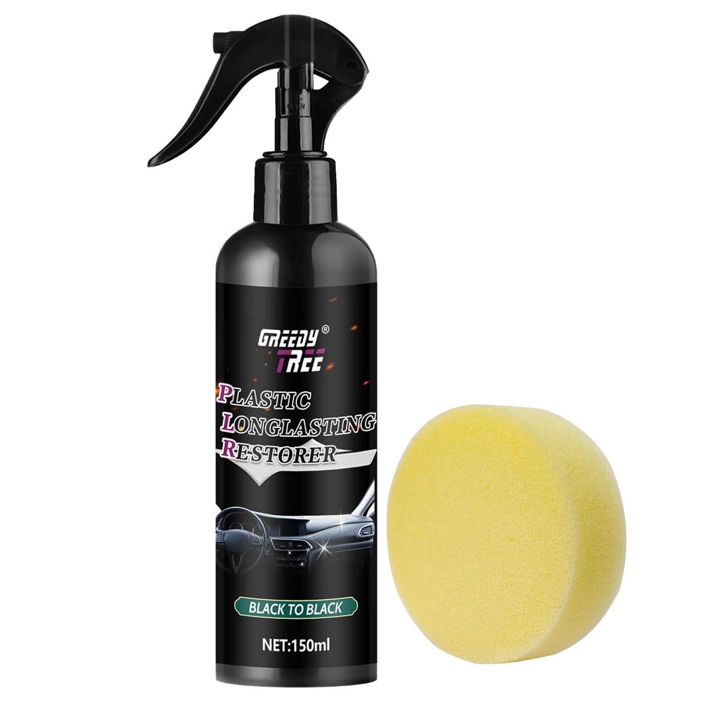 Car Plastic Repair Kit – Crystal Coating & Black Interior Wax