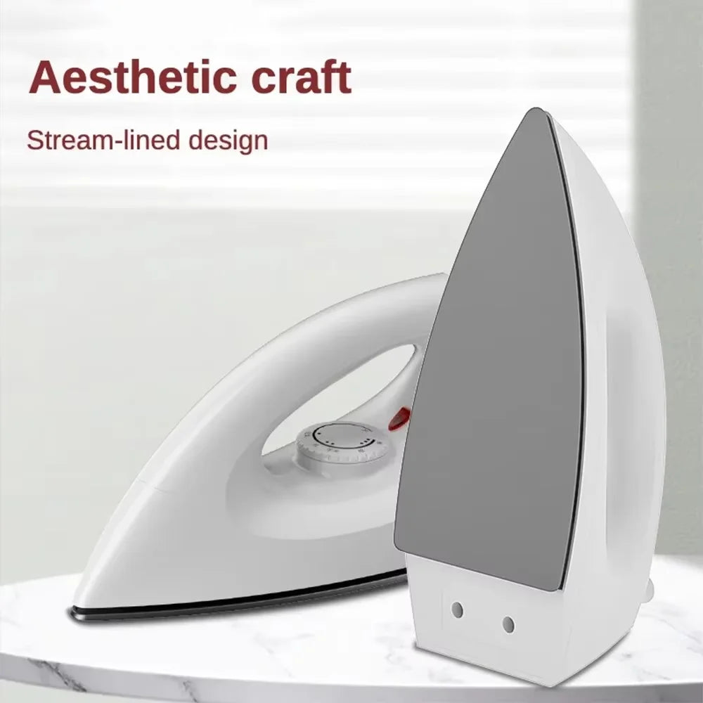1000W Dry Electric Iron – 5-Gear Adjustable Teflon Soleplate