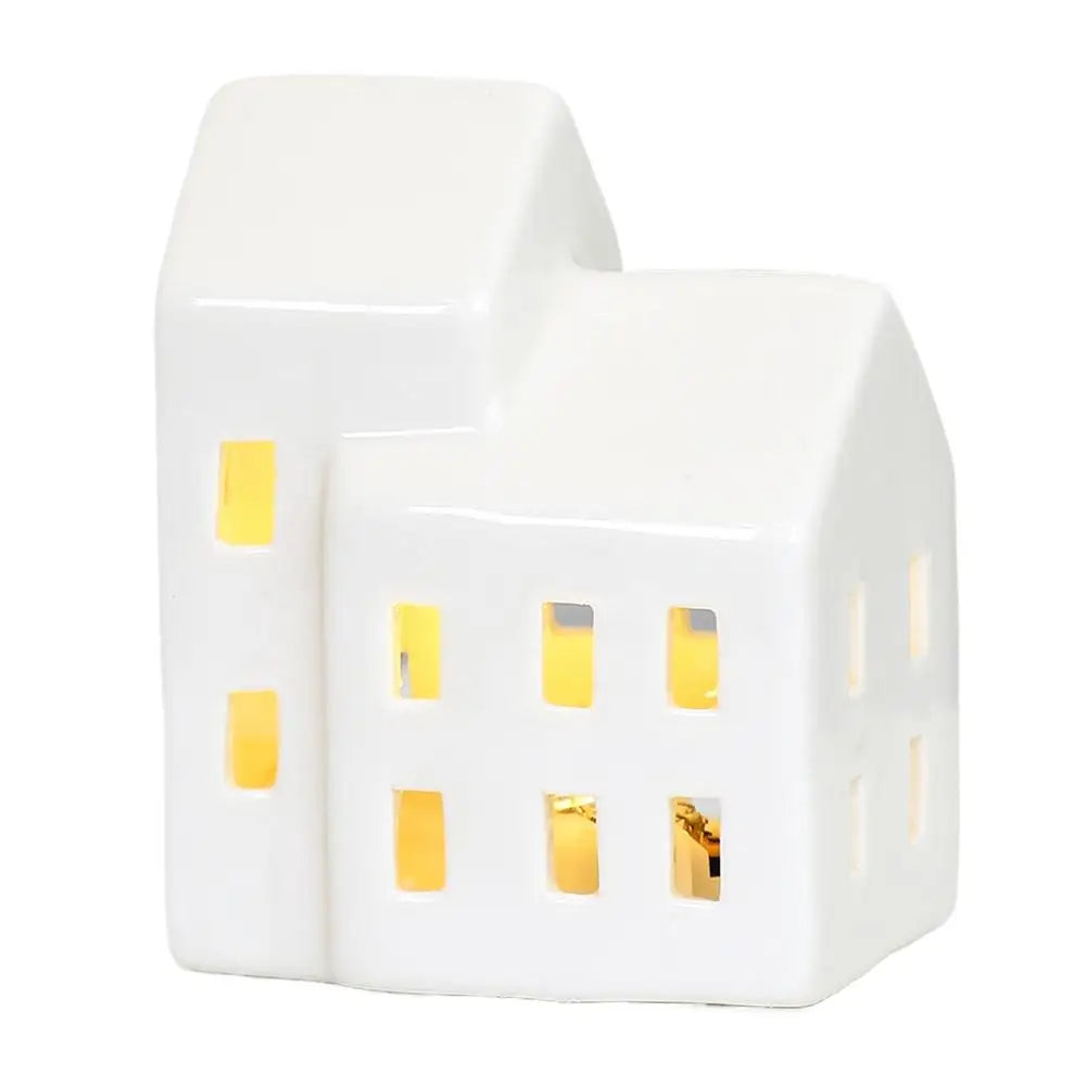 LED Ceramic Christmas Village House | Handmade Holiday Ornament