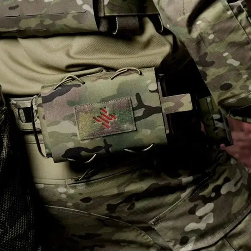 Tactical Medical Pouch Detachable First Aid Kit Quick-release Medical Kit Laser Cut MOLLE Emergency Survival Bag for Outdoor Peaceful Pleasures Health and Wellness