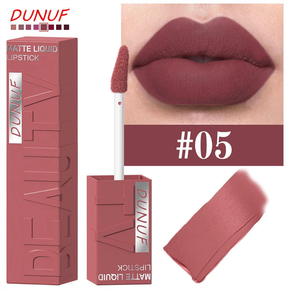 DUNUF Y2K Waterproof Lip Gloss – Non-Stick Long-Lasting Color