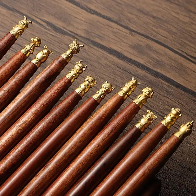 Zodiac Wooden Retractable Ballpoint Pen – Vintage Gift