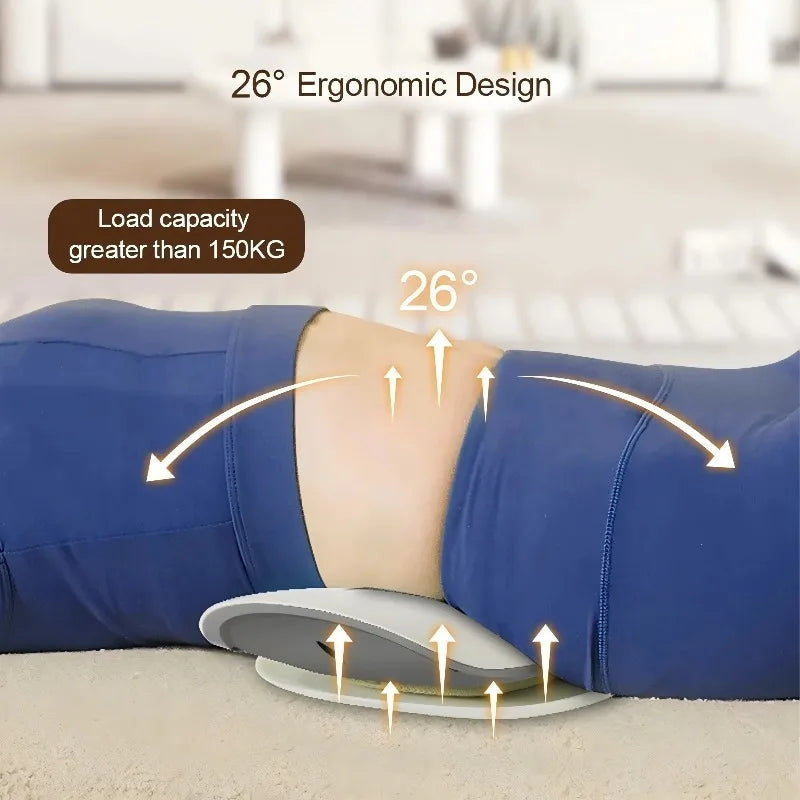 Multifunctional Lumbar Traction Device Waist Massager Waist Spine Support Back Massage Stretcher with Vibration Traction Peaceful Pleasures Health and Wellness