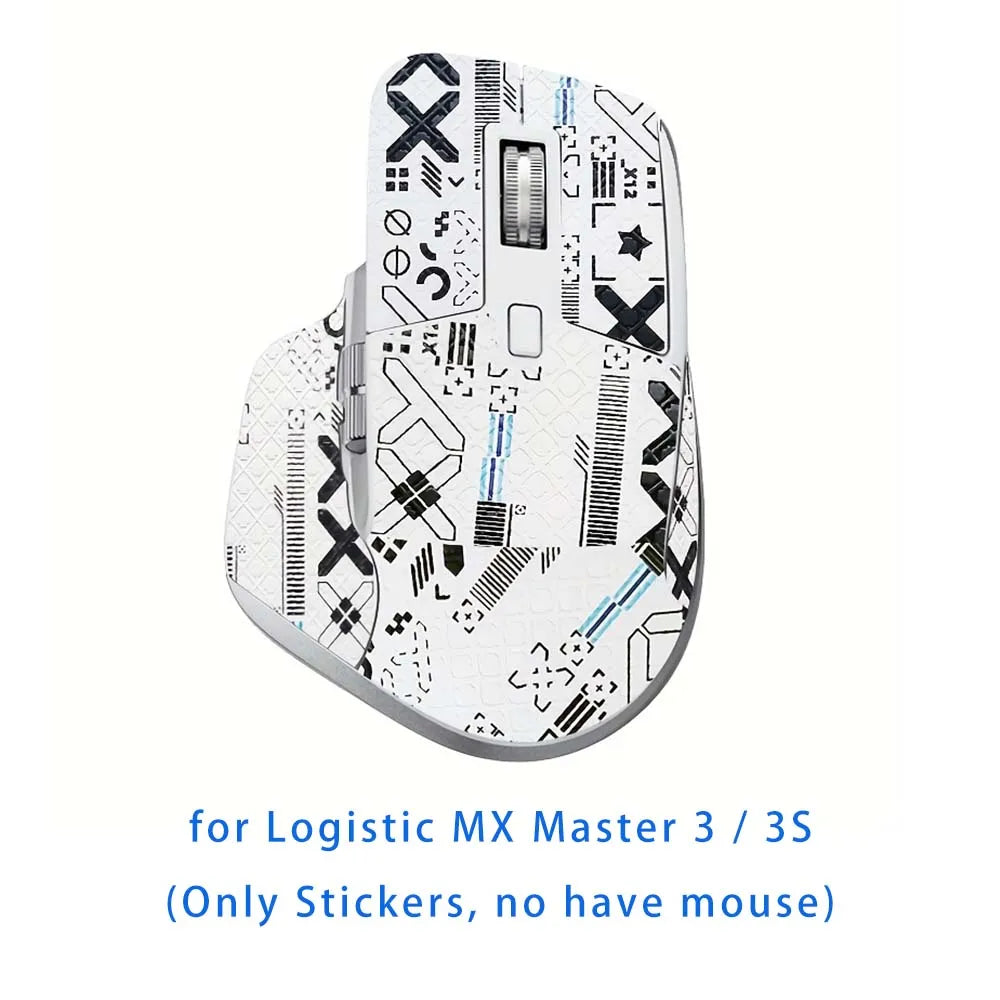 Mouse Grip Tape for Logitech MX Master 3 & 3S – Anti-Slip Peaceful Pleasures Health and Wellness Full White X