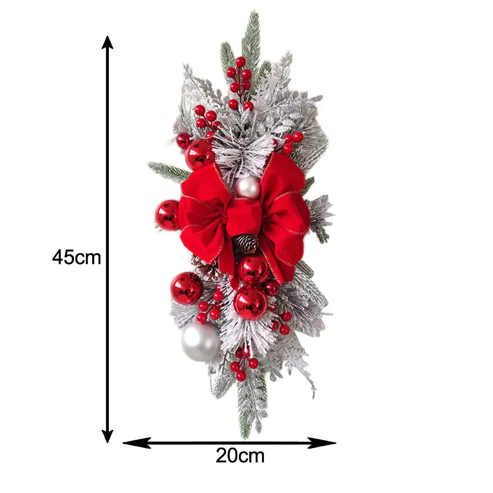 Christmas Staircase Ornament with Lights – Berries & Pine Cones