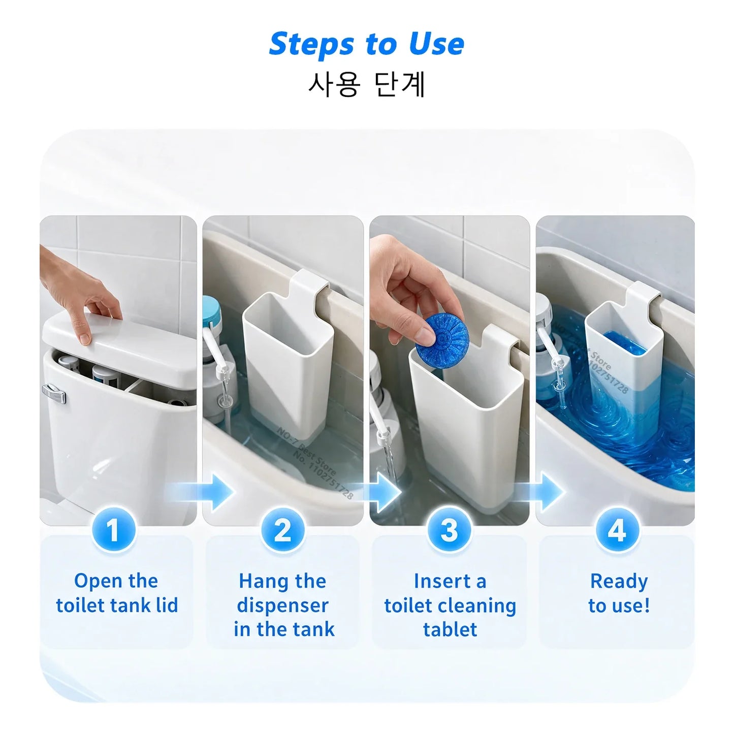 Hanging Slow-Release Toilet Cleaner Dispenser | Tank Caddy