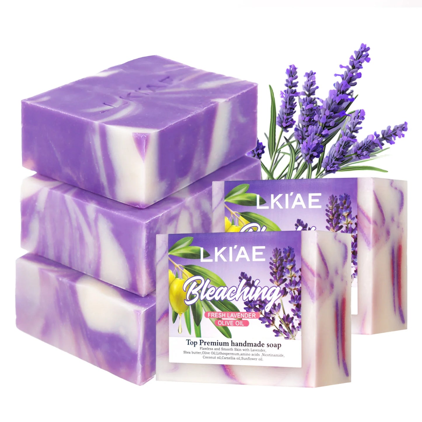 AILKE Lavender Brightening Soap Bar | Niacinamide & Glutathione 150g
