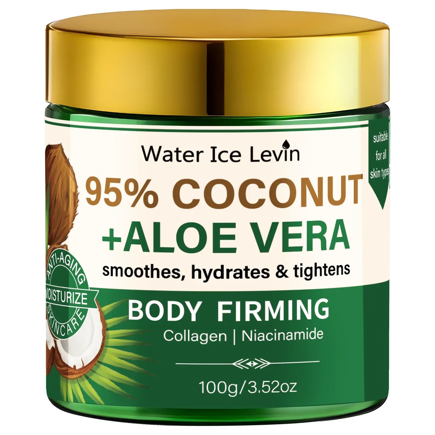 Coconut Aloe Vera Body Moisturizer – Collagen & Niacinamide