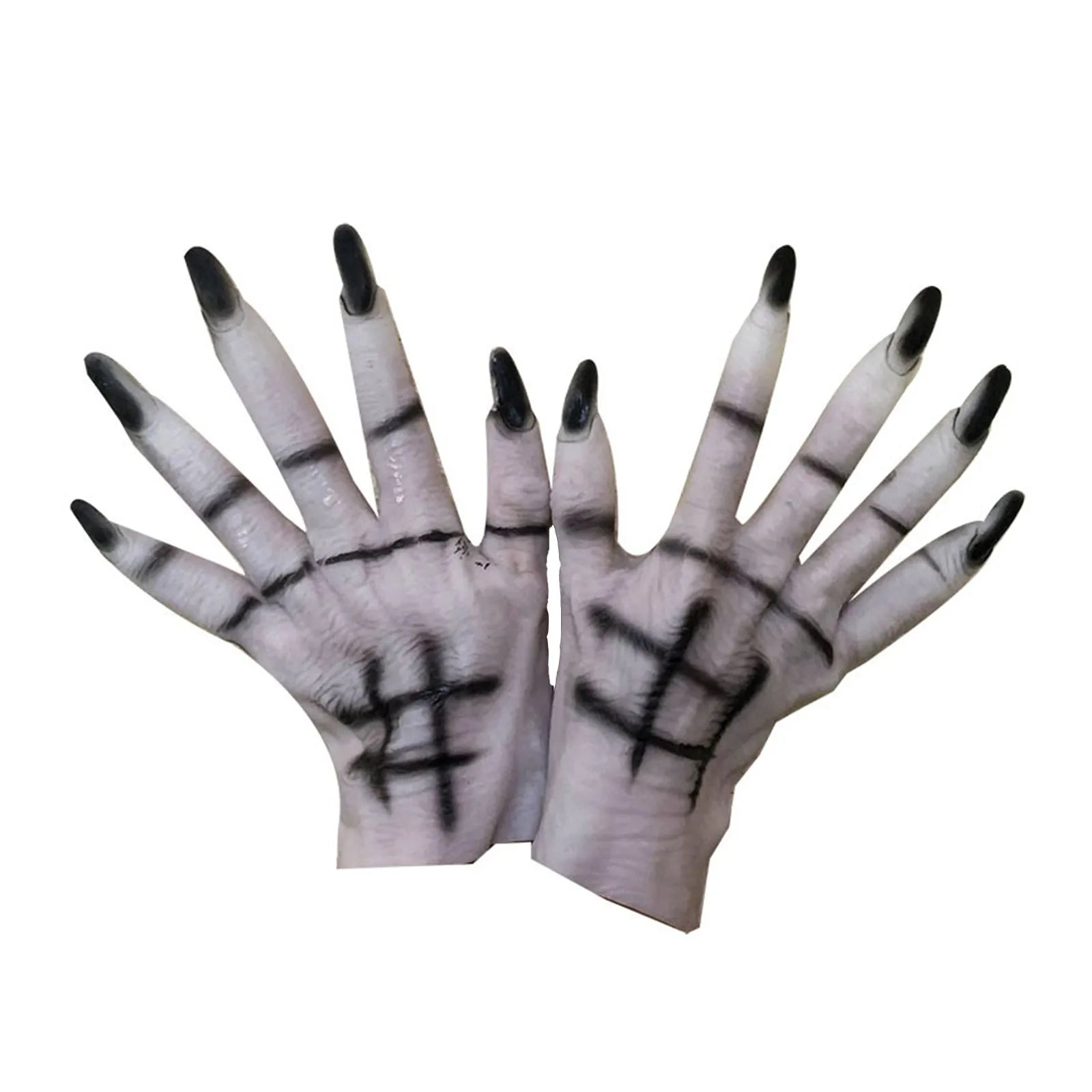 Halloween Show Cosplay Dressing Props Ghost Gloves Horror Tricks Scary Devil Vampire Monster Wolf Claw Gloves Festival Props Peaceful Pleasures Health and Wellness