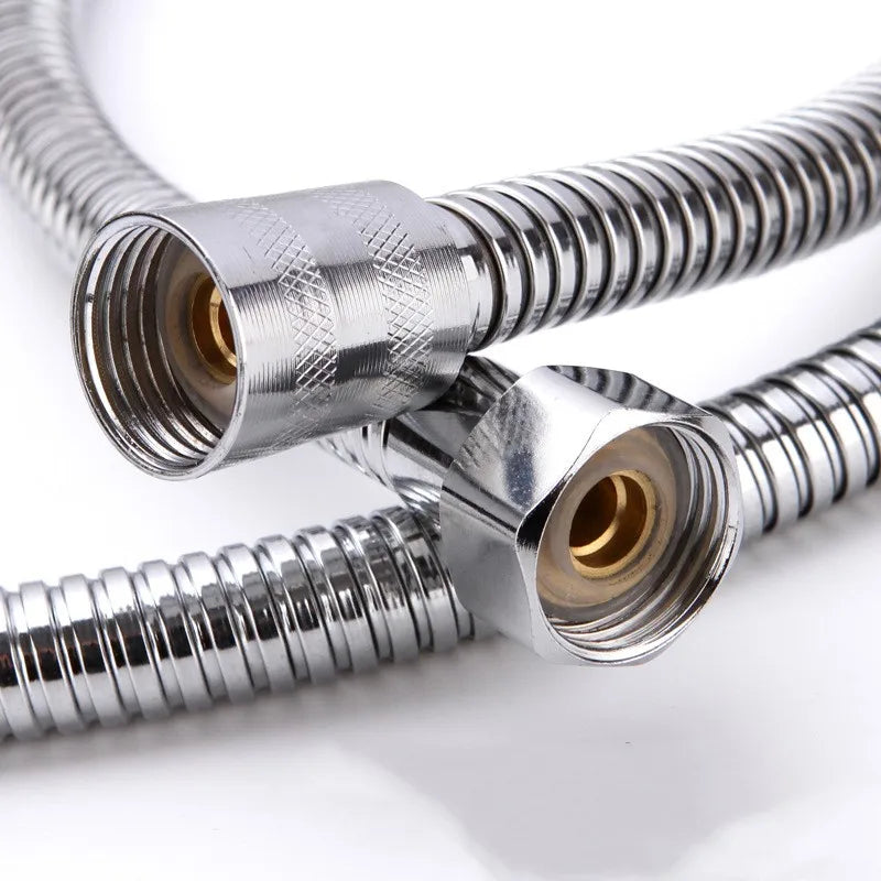 SUS 304 Flexible Shower Hose 1.5M/2M – Chrome Stainless Steel