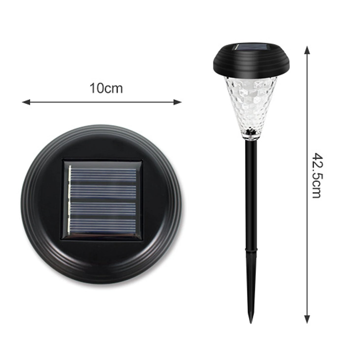 4 Packs Outdoor Lawn Lamp Solar Powered Pathway Light Landscape Decorative Garden Lights Waterproof Glass Lampshade Peaceful Pleasures Health and Wellness
