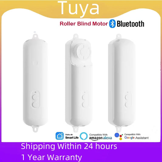 Tuya Roller Blind Robot Rechargable Automatic Curtain Motorised Shutter Opener Support Alexa Google Assistant Siri Voice Control Peaceful Pleasures Health and Wellness