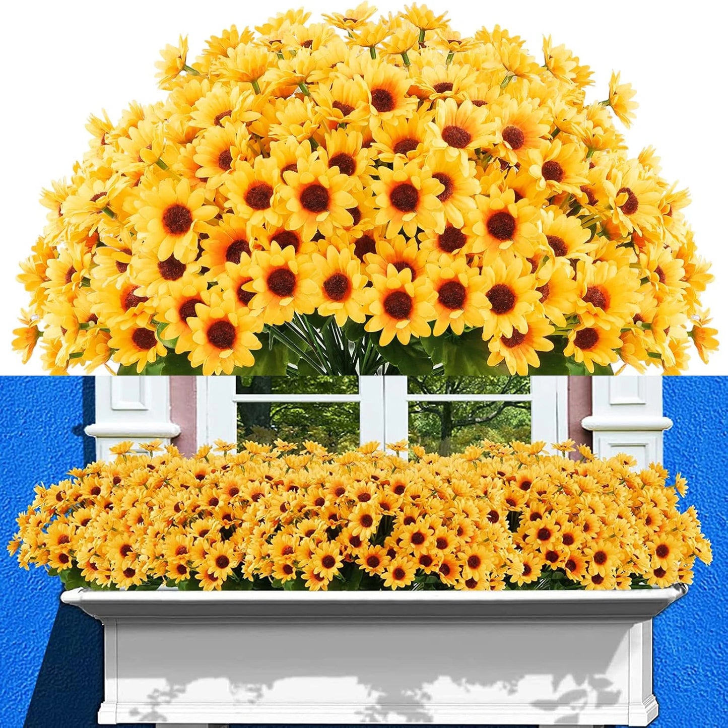 Silk Daisy Artificial Flower Bouquet – Wedding & Home Decor