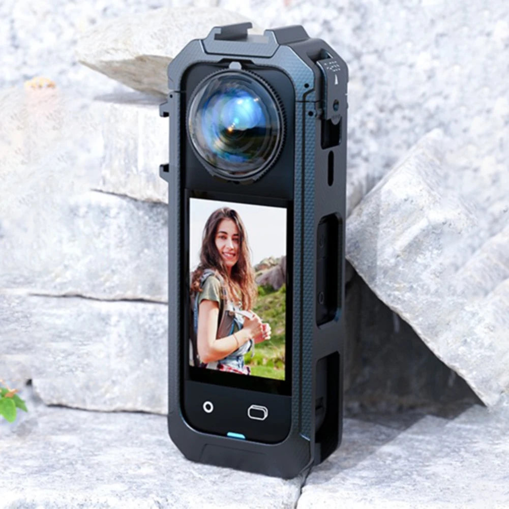 Insta360 X5 Protective Frame – Magnetic Quick Release & Cold Shoe Peaceful Pleasures Health and Wellness