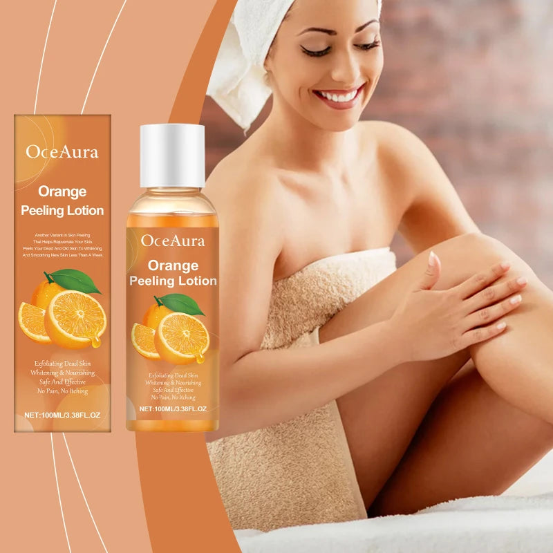 Orange Peel Essential Oil Deep Cleansing Exfoliating Gentle Formula To Soften Smooth Skin Natural Face & Body Scrub Massage Oil Peaceful Pleasures Health and Wellness