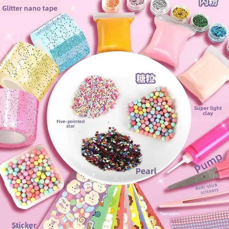 Glitter Nano Tape Bubble Kit – DIY Squishy Fidget Set for Kids