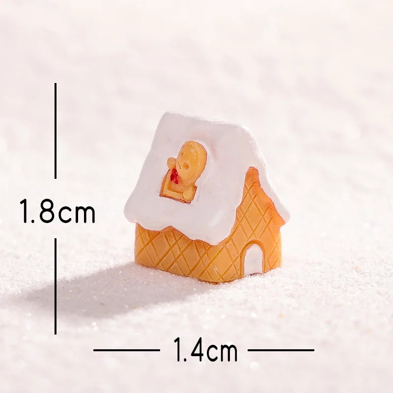 Cartoon Christmas Snowman Reindeer Micro Landscape Ornaments Figurine Miniature Decoration Desktop DIY Home Decoration Gifts Peaceful Pleasures Health and Wellness Snow House2